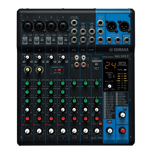 Yamaha MG10XU 10-Channel Compact Mixer with USB & Digital Effects