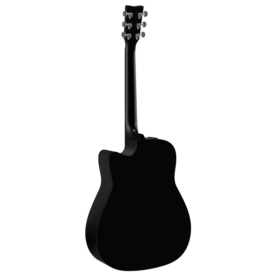 Yamaha FGX800C Black Acoustic-Electric Guitar – Solid Spruce Top Cutaway Dreadnought Guitar