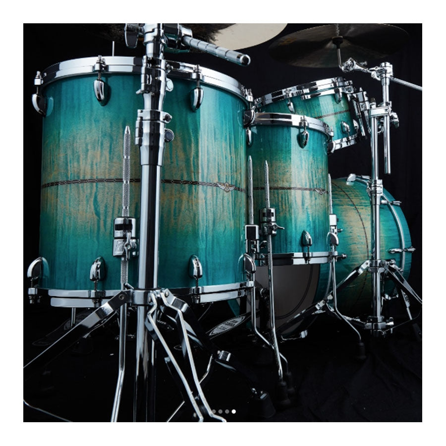 TAMA STAR Maple 22" 6-Piece Shell Pack (ECB – Emerald Sea Curly Maple Burst)