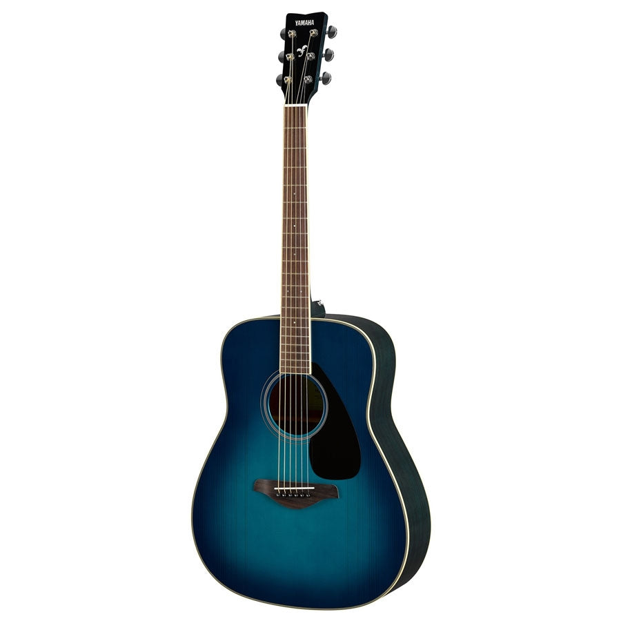 Yamaha FG820 Dreadnought Acoustic Guitar in Sunset Blue Finish