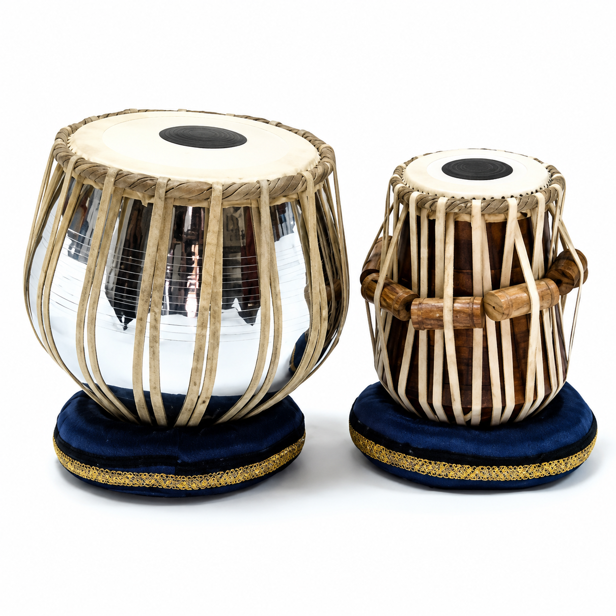 Amrit Steel Tabla Set – Complete Tabla Set with Protective Bag, Tuning Hammer & Bino