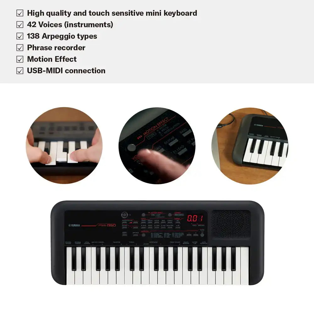 Yamaha PSS-A50 Portable Keyboard With 37 Keys (Made in India)