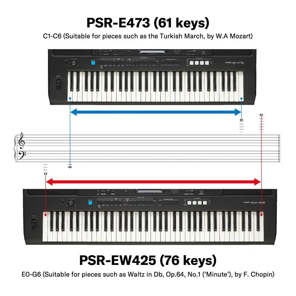 Yamaha PSR-E473 Portable Keyboard With 61 Keys (Made in India)