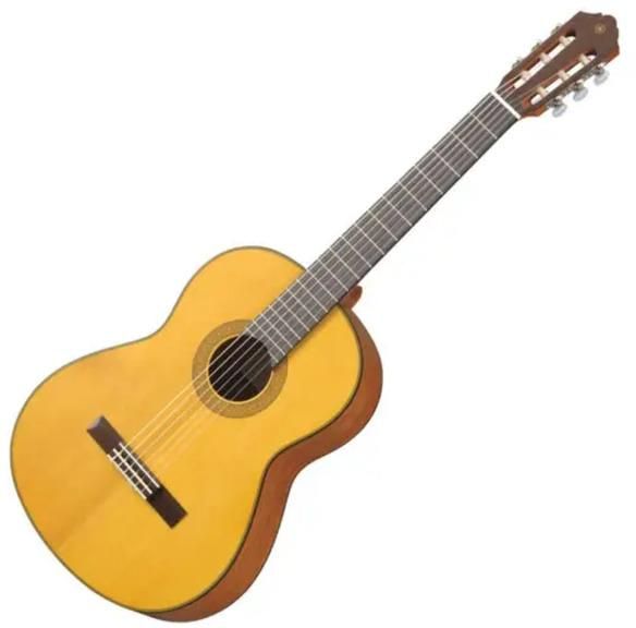 Yamaha CG122MS Classical Guitar – Full-Size Solid Spruce Top Nylon-String Guitar
