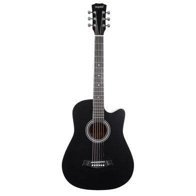 Dolphin DT-1C Cutaway Acoustic Guitar – Black Finish