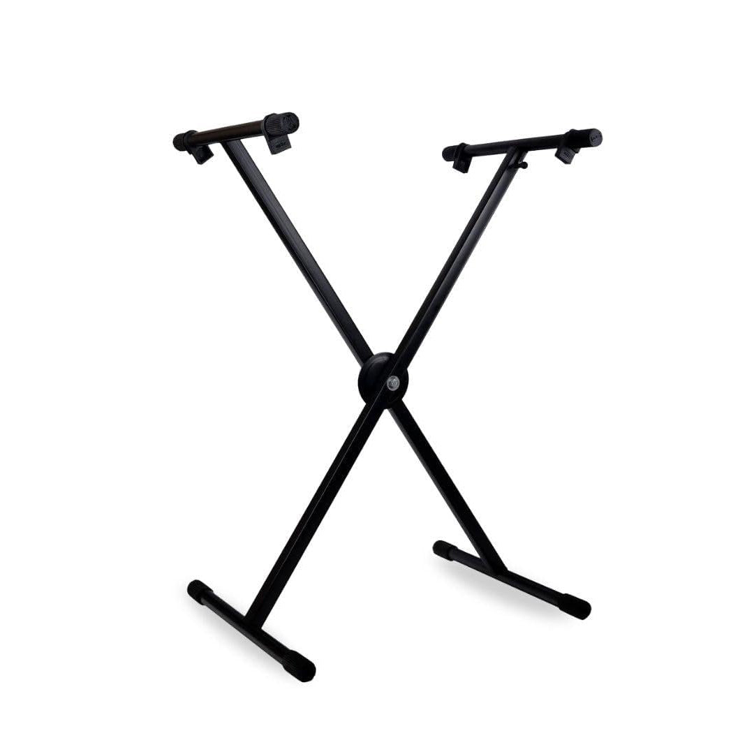 DOLPHIN Heavy-Duty Single-X Adjustable Piano & Keyboard Stand with Secure Locking Mechanism, Sturdy Metal Construction for Home, Studio & Stage Use (Model DP10)