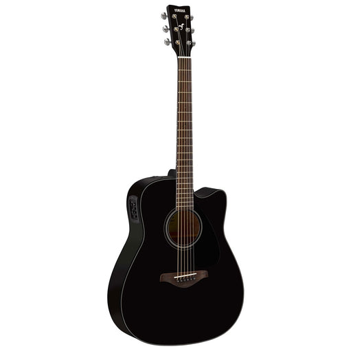 Yamaha FGX800C Black Acoustic-Electric Guitar – Solid Spruce Top Cutaway Dreadnought Guitar