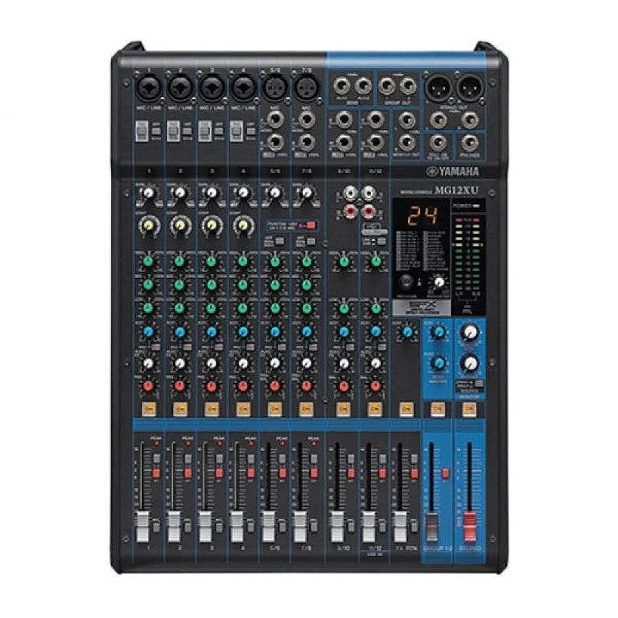 Yamaha MG12XU Compact 12-Channel Mixer with USB Interface & Studio Effects