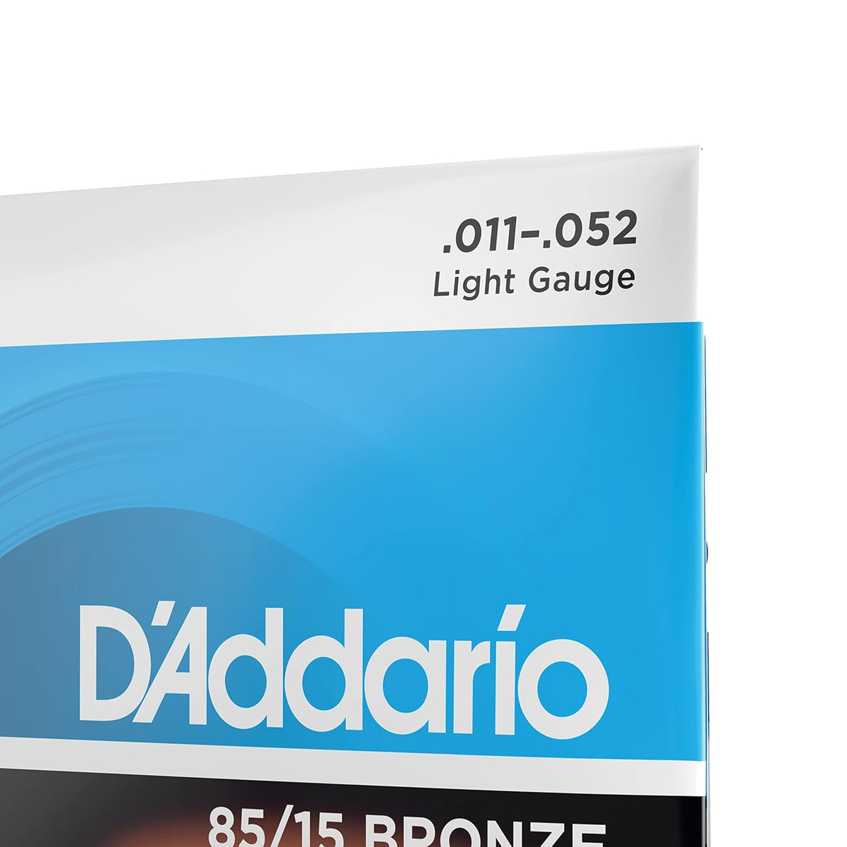 D’Addario EZ910 Bronze Acoustic Guitar Strings, .011–.052 Light Gauge, 85/15 Bronze for Bright, Full Tone, Stainless Steel, 1-Pack