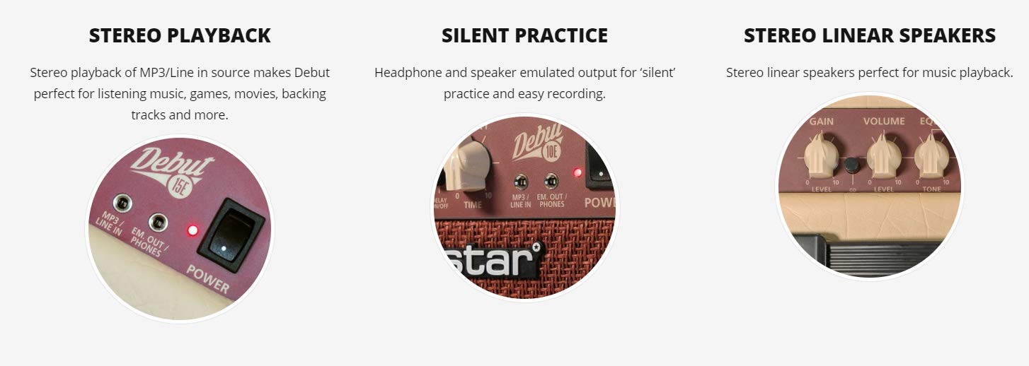 Blackstar Debut 15E 2x3 Inch 15 Watt Guitar Amplifier