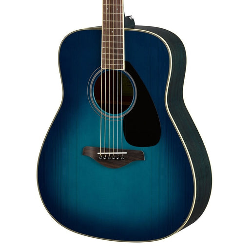 Yamaha FG820 Dreadnought Acoustic Guitar in Sunset Blue Finish