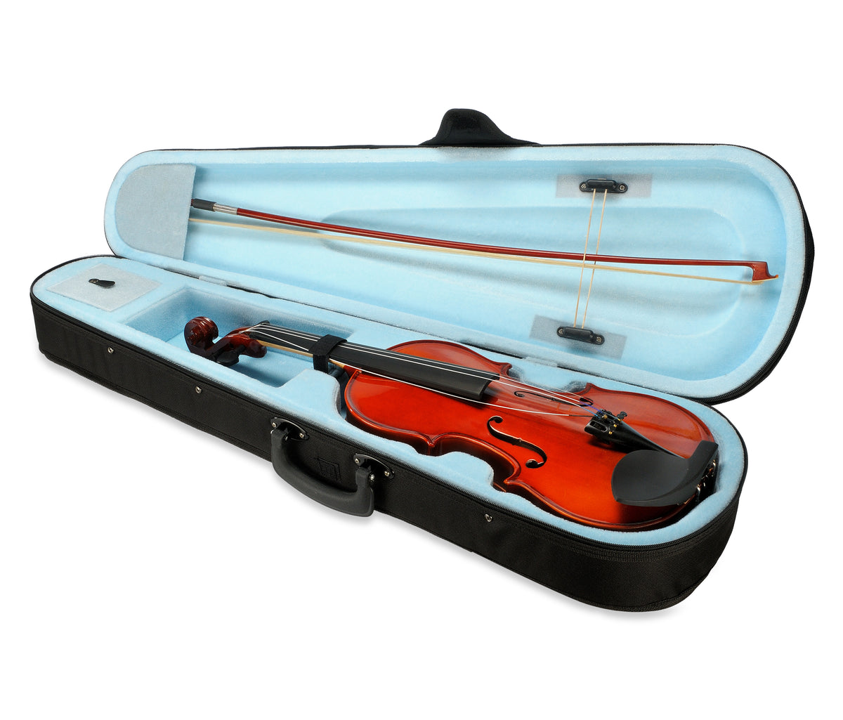 KAPS KV001 Violin – Hardwood Pegs, Chinrest, Aluminum Tailpiece & Bow – Normal Colour