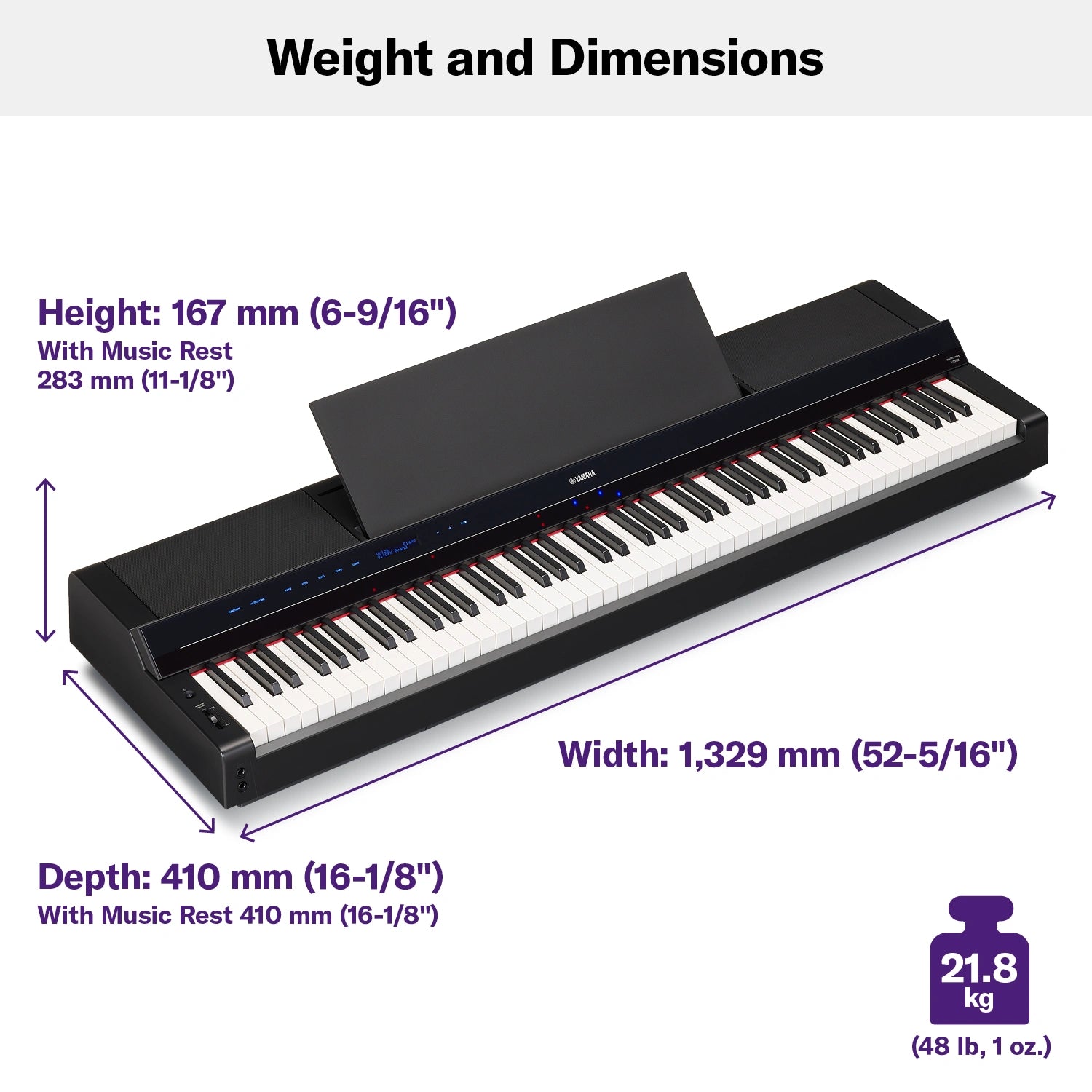 Yamaha P-S500 Digital Piano With 88 Keys
