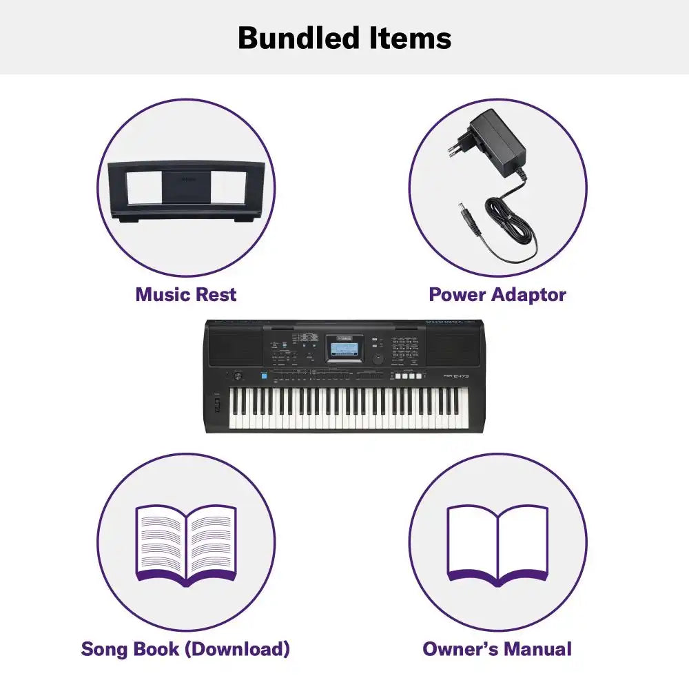 Yamaha PSR-E473 Portable Keyboard With 61 Keys (Made in India)