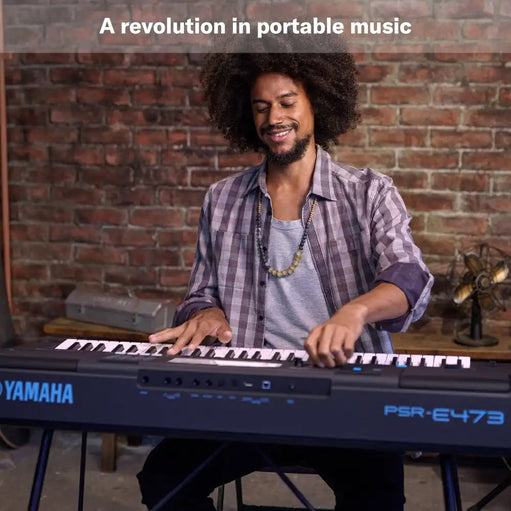 Yamaha PSR-E473 Portable Keyboard With 61 Keys (Made in India)