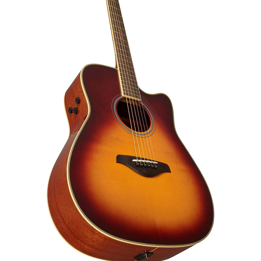 Yamaha FGC-TA Brown Sunburst Trans Acoustic Guitar