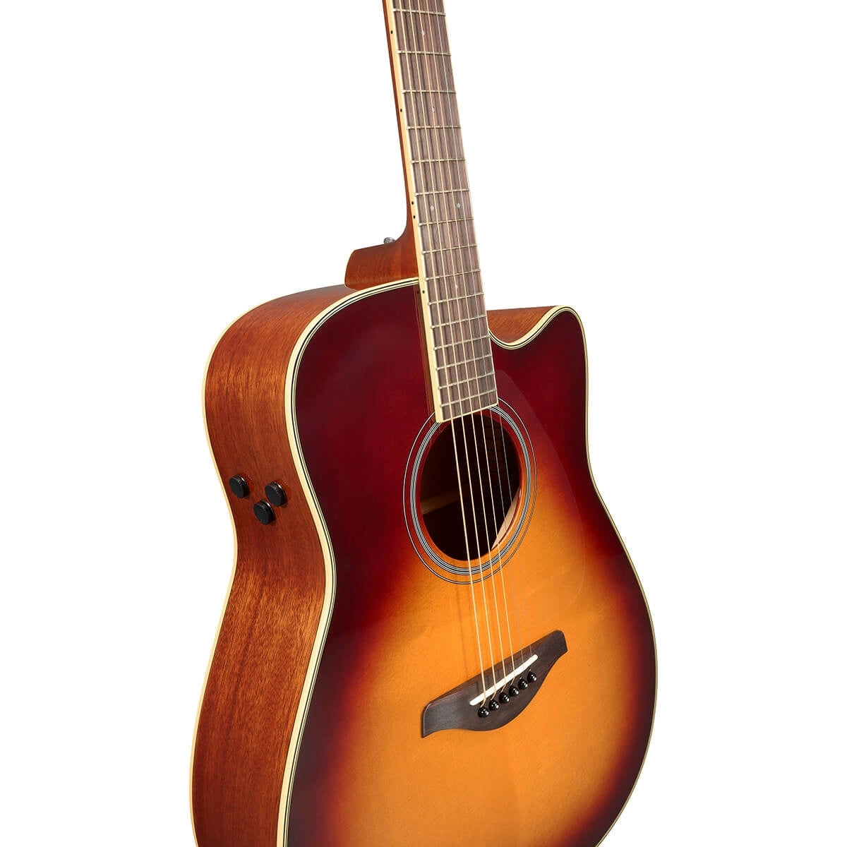 Yamaha FGC-TA Brown Sunburst Trans Acoustic Guitar