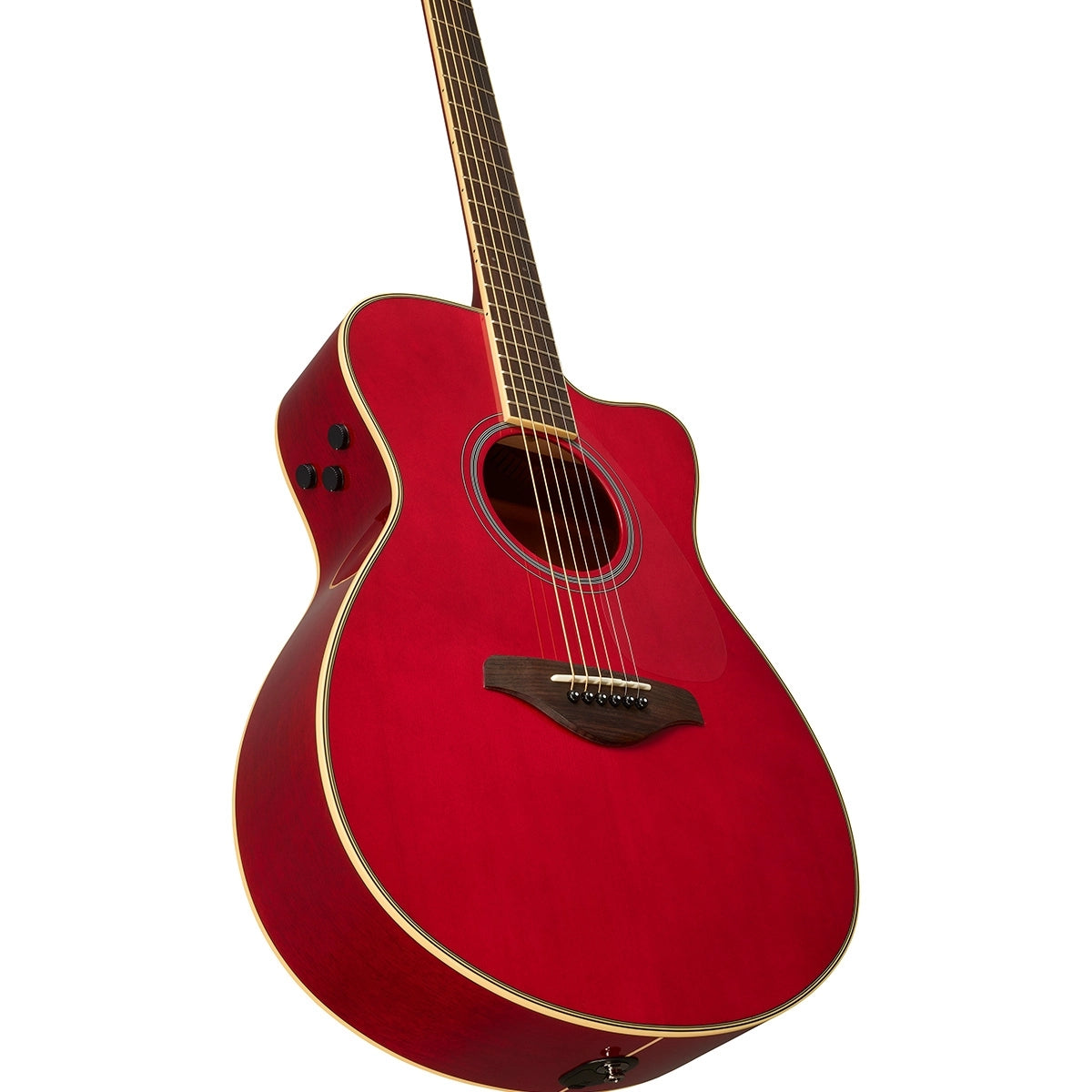 Yamaha FSC-TA Ruby Red Trans Acoustic Guitar