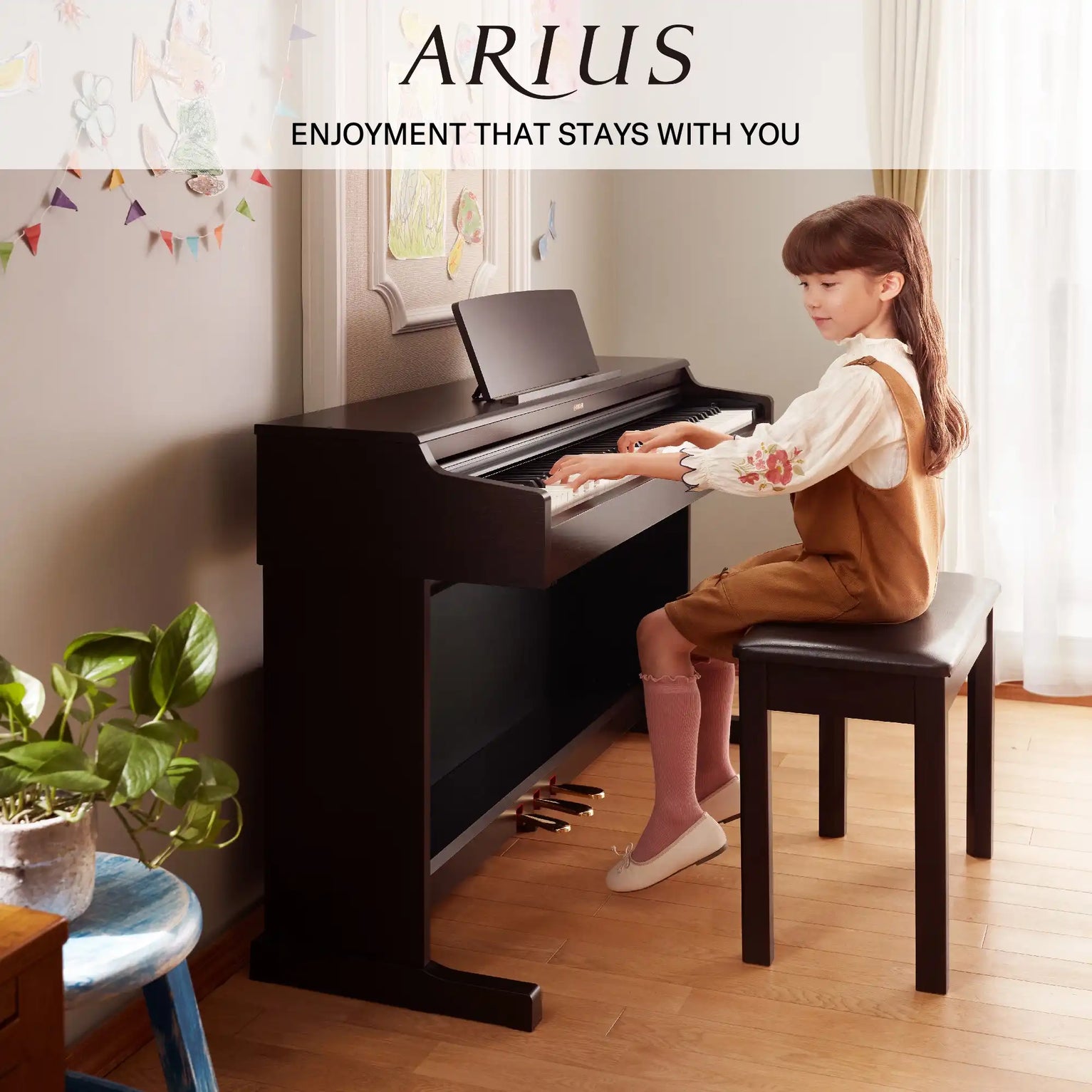 Yamaha YDP-165 Arius Digital Piano ( Bench Included and Home Installation)