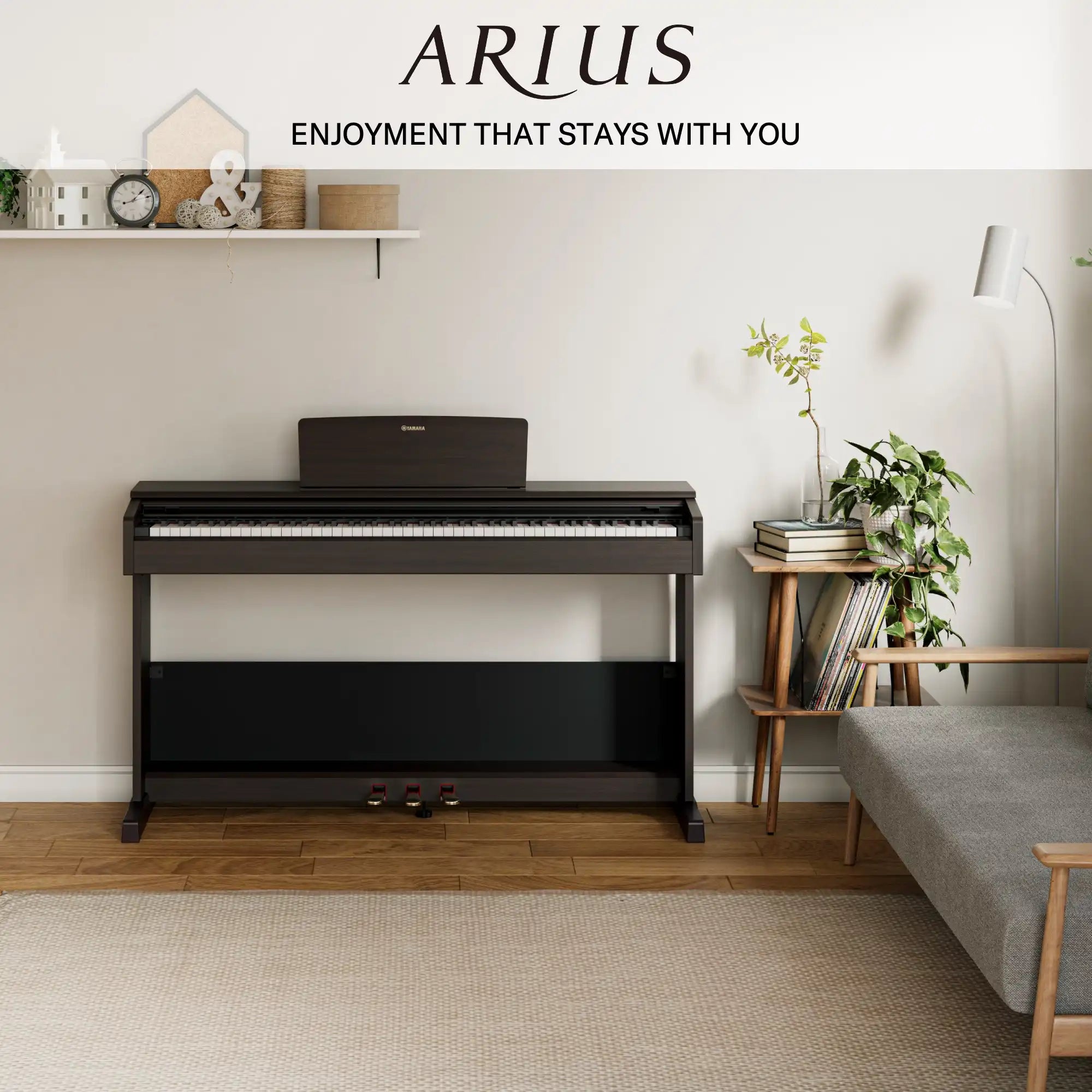 Yamaha YDP-105 Arius Digital Piano ( Bench Included and Home Installation)