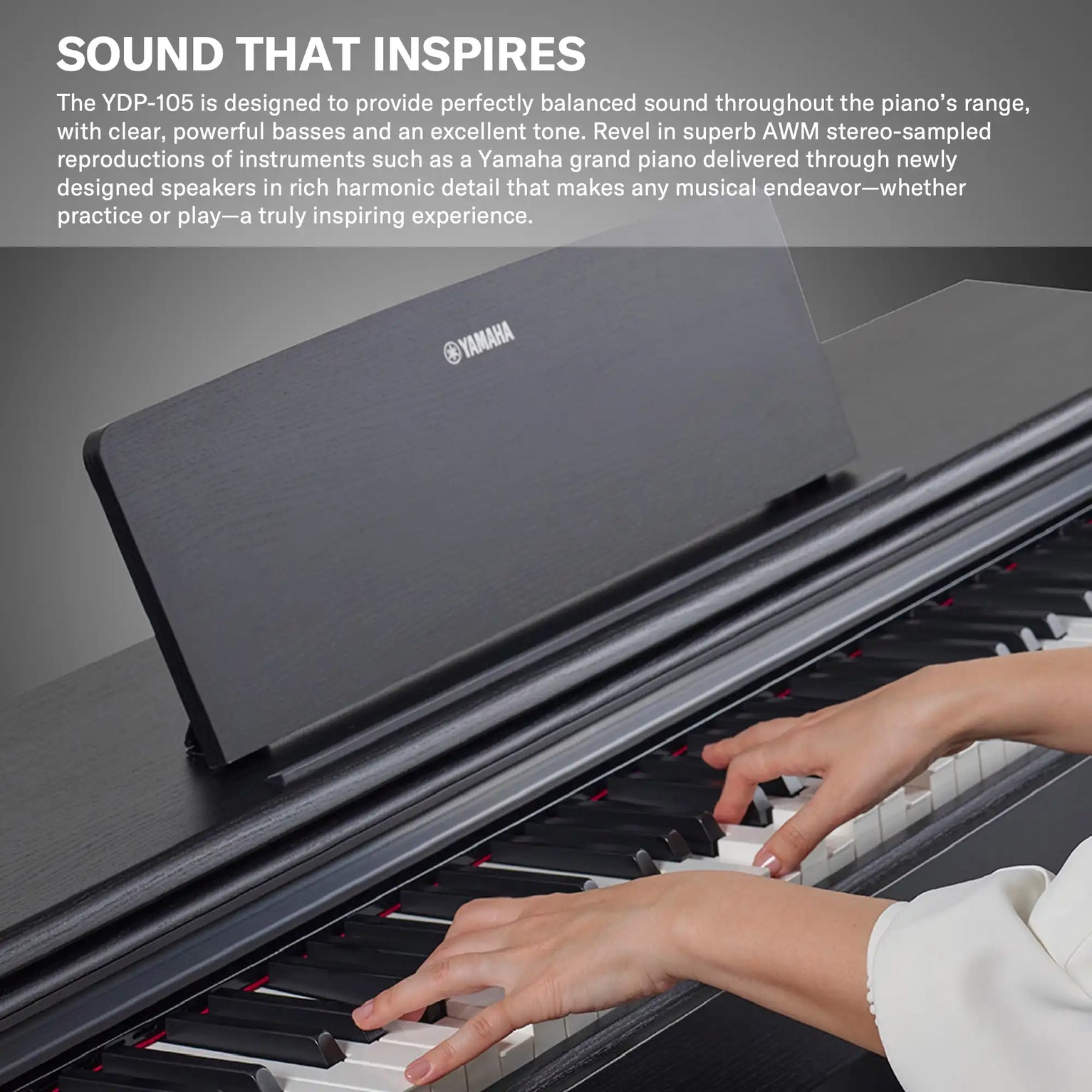 Yamaha YDP-105 Arius Digital Piano ( Bench Included and Home Installation)