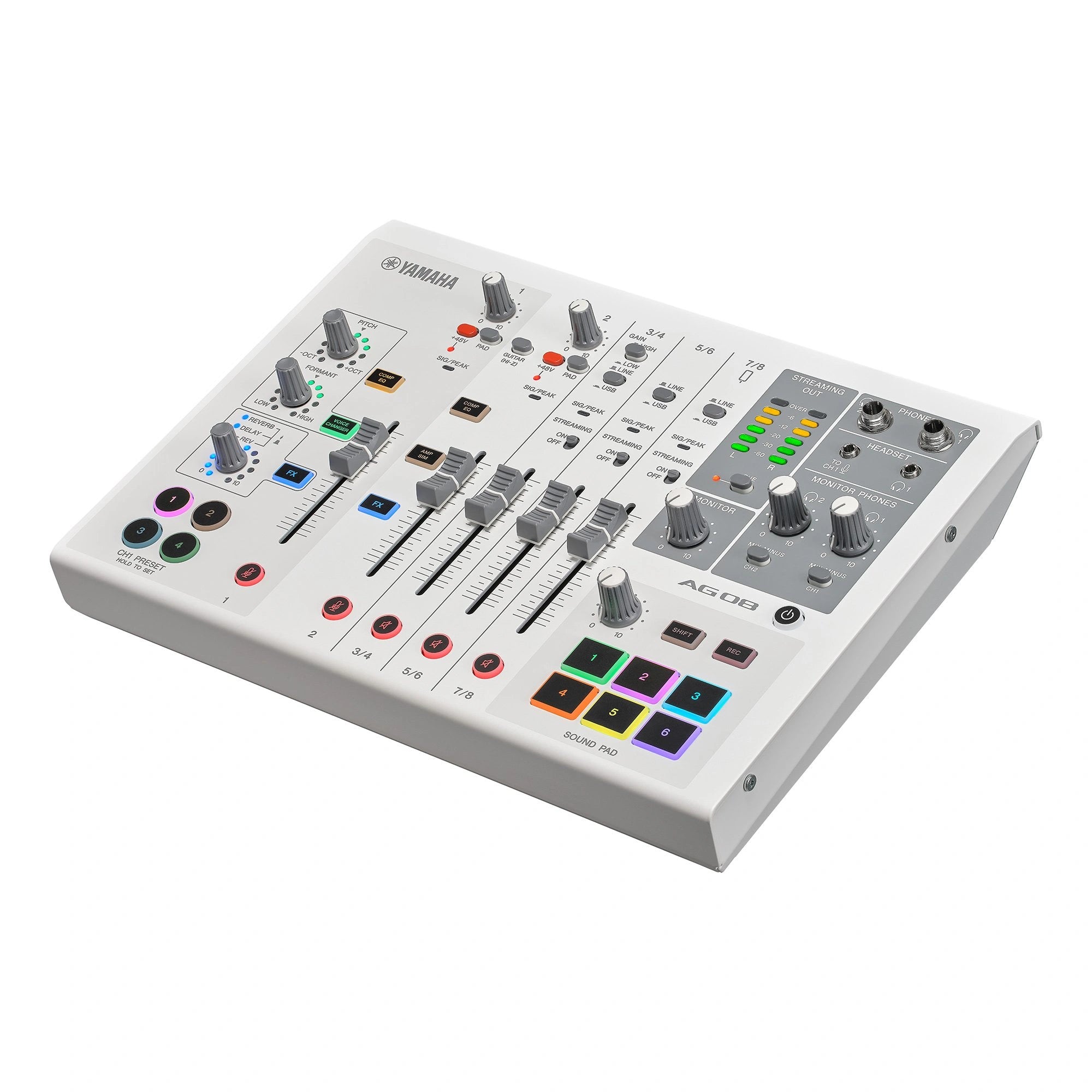 Yamaha AG08 (White) Live Streaming Mixer
