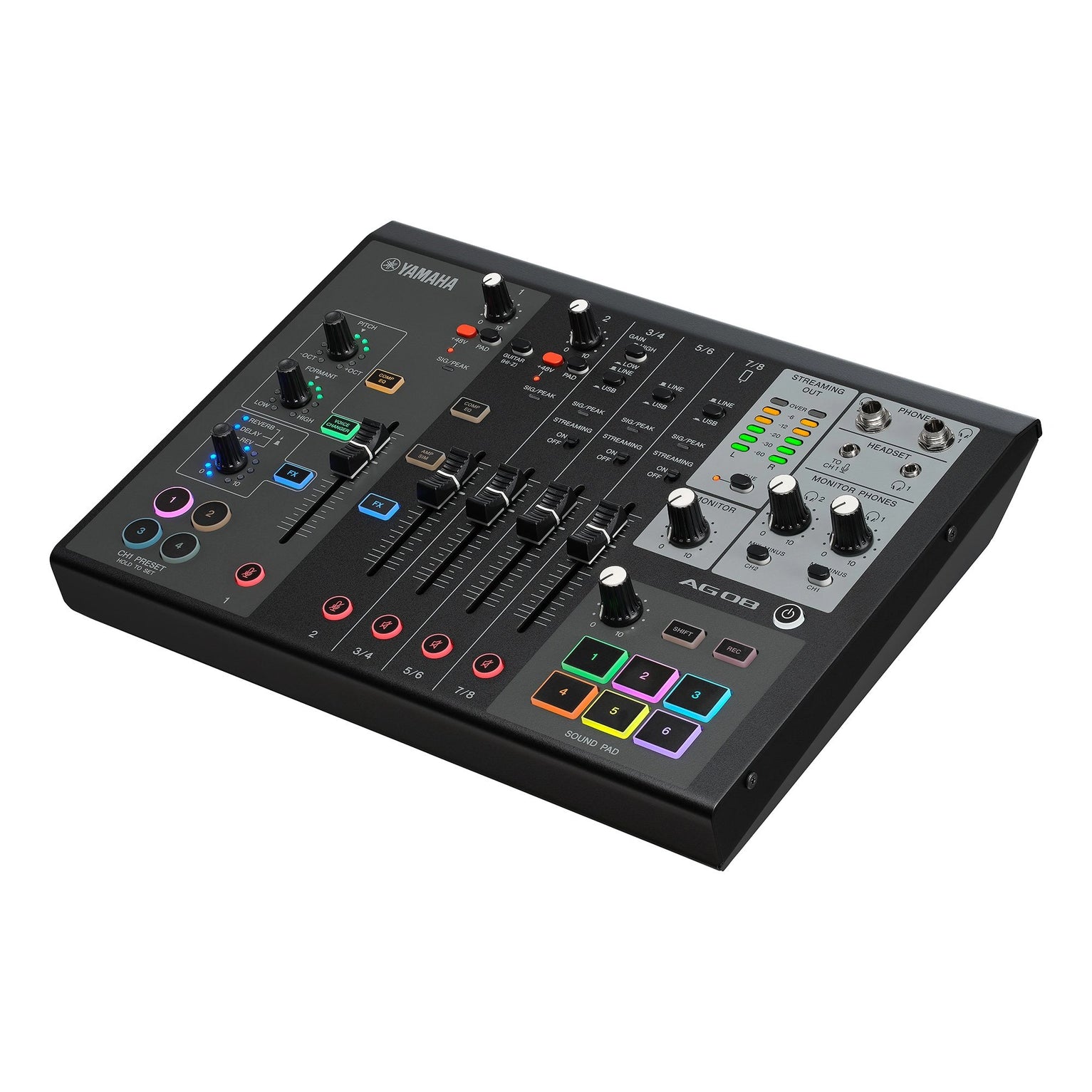 Yamaha AG08 (Black) Live Streaming Mixer