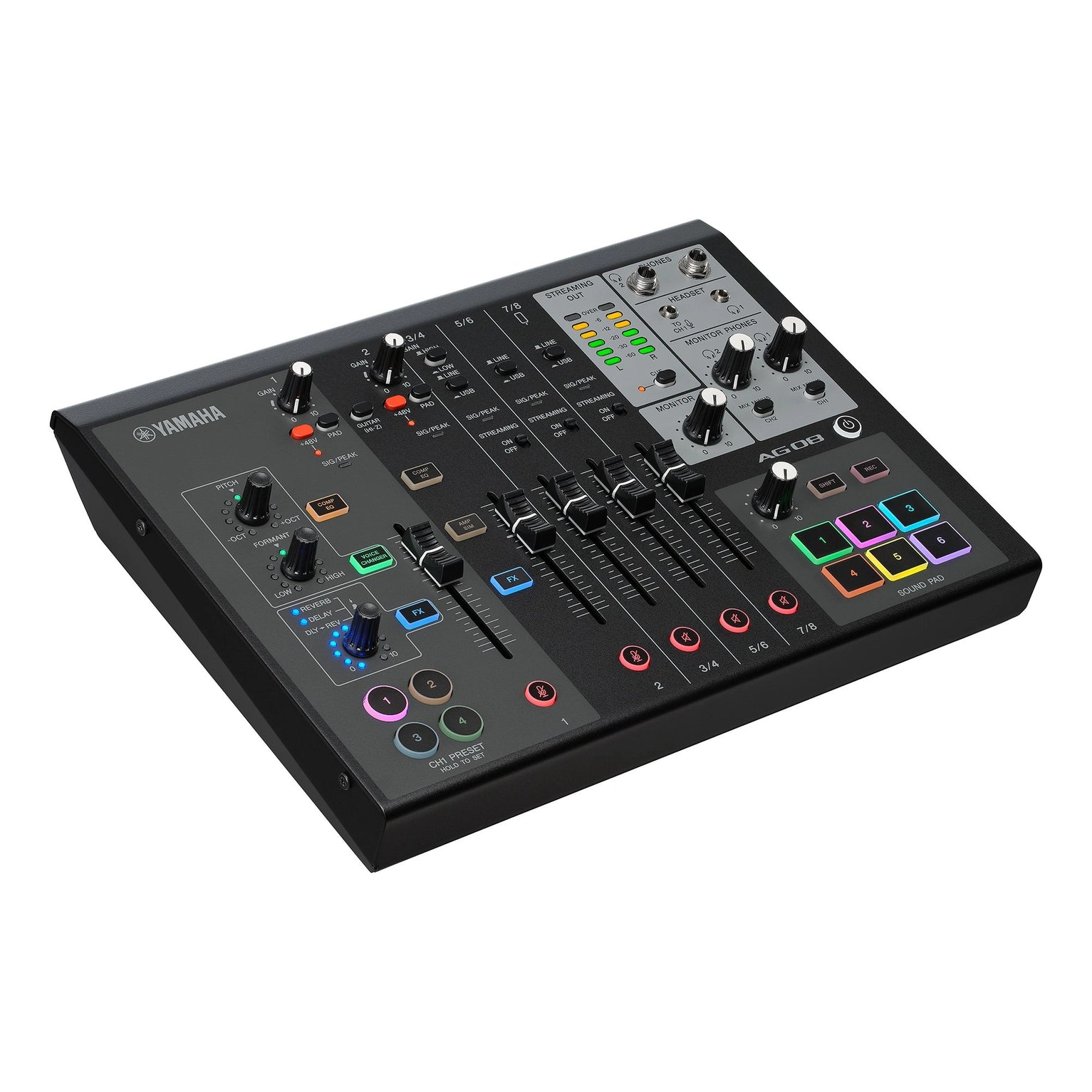 Yamaha AG08 (Black) Live Streaming Mixer