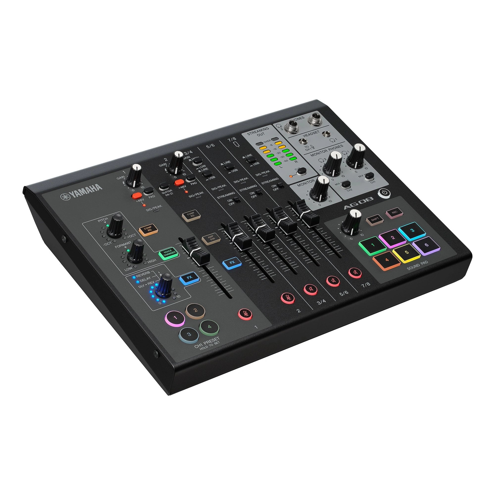 Yamaha AG08 (Black) Live Streaming Mixer