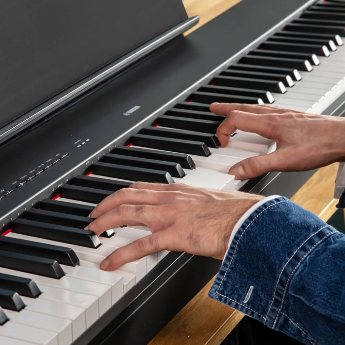 Yamaha P-225 88-Key Weighted Action Portable Digital Piano with Power Adapter – Ideal for Beginners
