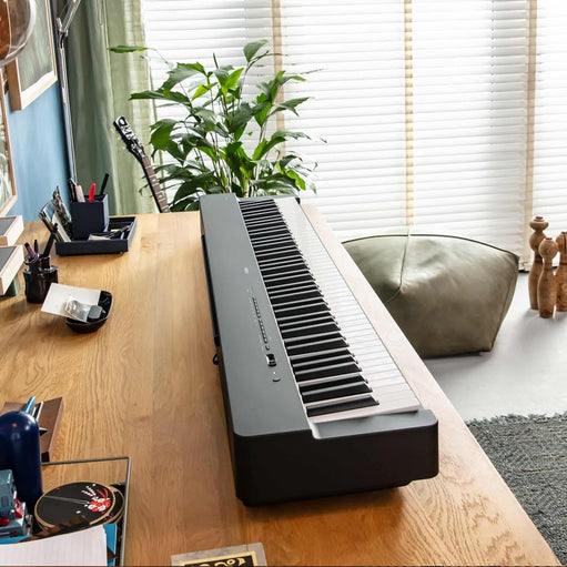 Yamaha P-225 88-Key Weighted Action Portable Digital Piano with Power Adapter – Ideal for Beginners