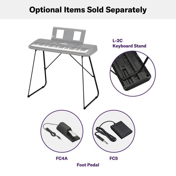 Yamaha PSR-E383 Portable Keyboard 61 Keys (Adaptor Included)