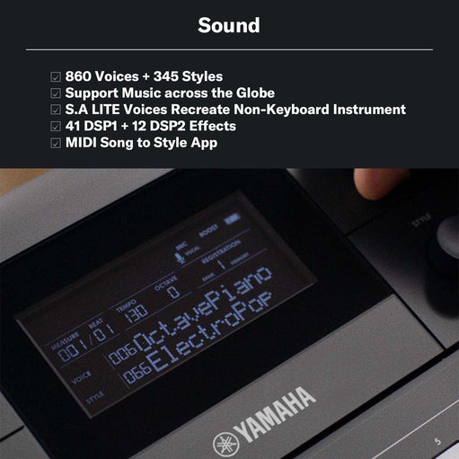 Yamaha PSR‑E483 Portable Keyboard