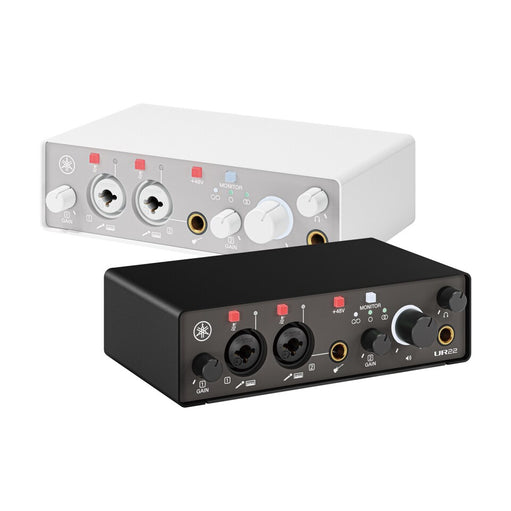 Yamaha UR22MK3 B USB Audio Interface – 2x2 Recording Interface with Dual D-PRE Mic Preamps (White)