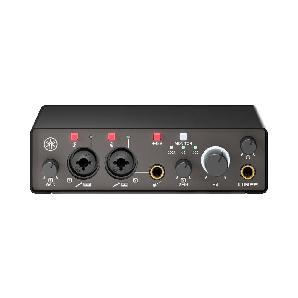 Yamaha UR22MK3 B USB Audio Interface – 2x2 Recording Interface with Dual D-PRE Mic Preamps (Black)