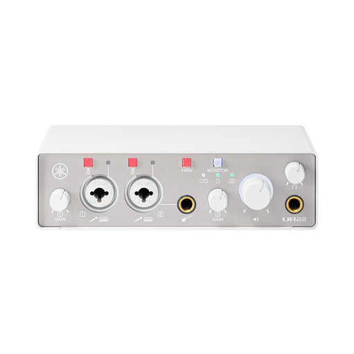 Yamaha UR22MK3 B USB Audio Interface – 2x2 Recording Interface with Dual D-PRE Mic Preamps (White)