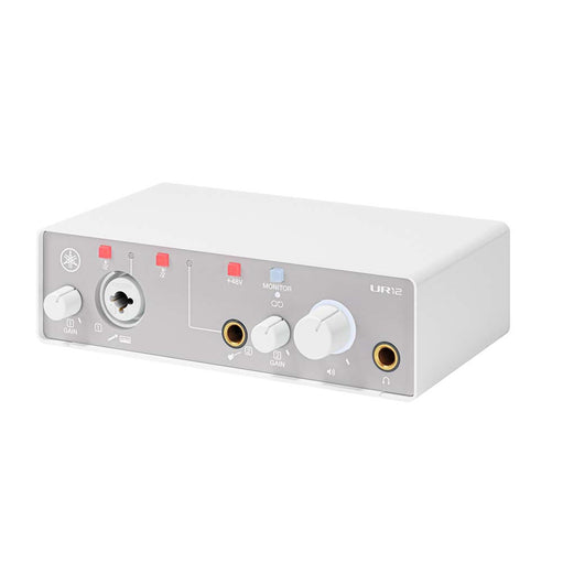 Yamaha UR12MK3 W USB Audio Interface – 2-In/2-Out Studio Interface with D-PRE Mic Preamp White