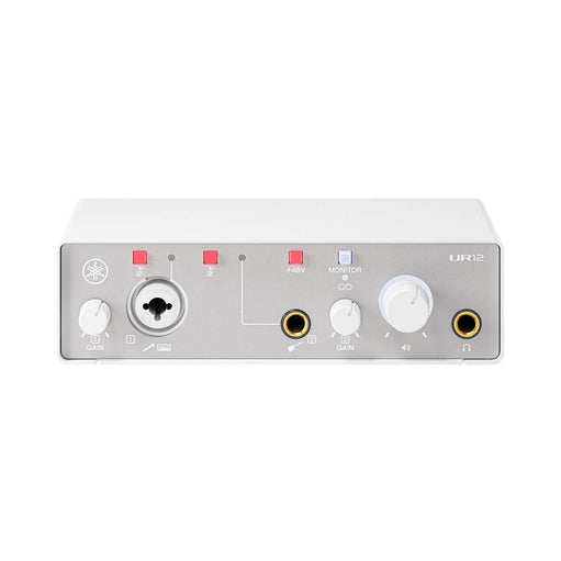 Yamaha UR12MK3 W USB Audio Interface – 2-In/2-Out Studio Interface with D-PRE Mic Preamp White