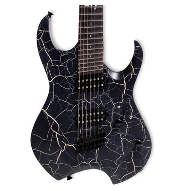 Tagima ARROW MS electric guitar Black-natural cracked open pore (BNCOP-DF)