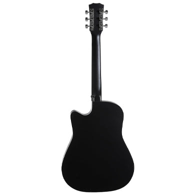 Dolphin DT-1C Cutaway Acoustic Guitar – Black Finish